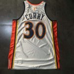 30 Curry Warriors Vintage 2009-10 Maillot Blanc